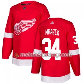 Detroit Red Wings Petr Mrazek 34 Adidas 2017-2018 Rot Trikot Authentic - Herren